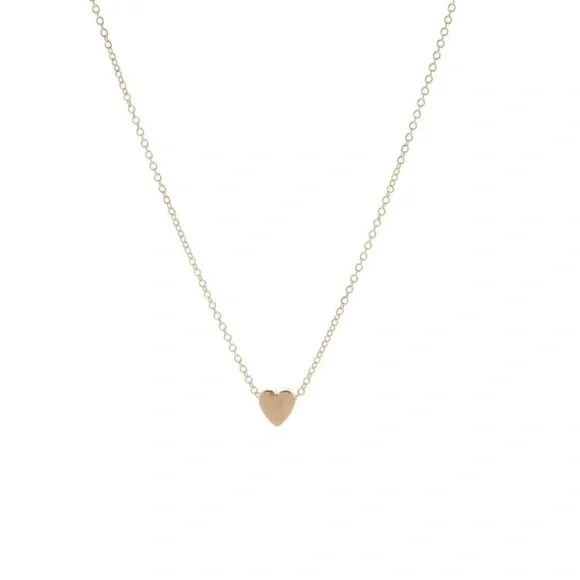 Simple dainty heart pendant gold tone - Picture 2 of 4
